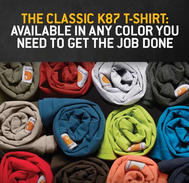The classic k87 t-shirt, Available in any color you need to get the job done